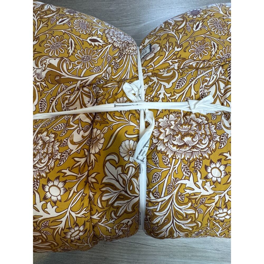 New William Morris Cherwell Honey Floral King Comforter Set 3 Pc - Picture 5 of 5